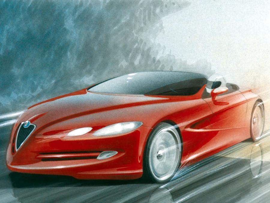 Эскиз Alfa Romeo Dardo Concept 1998 года  (фото 3 из 13)